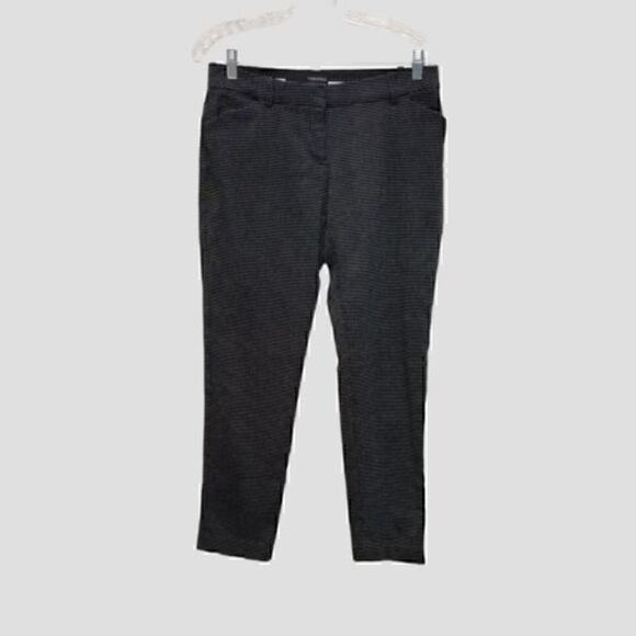 Women's Versona Black Tapered Seamed Ankle Pants Size 6 - Picture 1 of 7